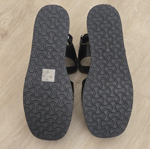 New Urban Outfitters Shaina Huarache Flatform Chunky Black Platform Sandals - Picture 7 of 12